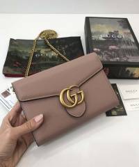 Клатч Gucci GG Marmont Chain Bag Pale Pink